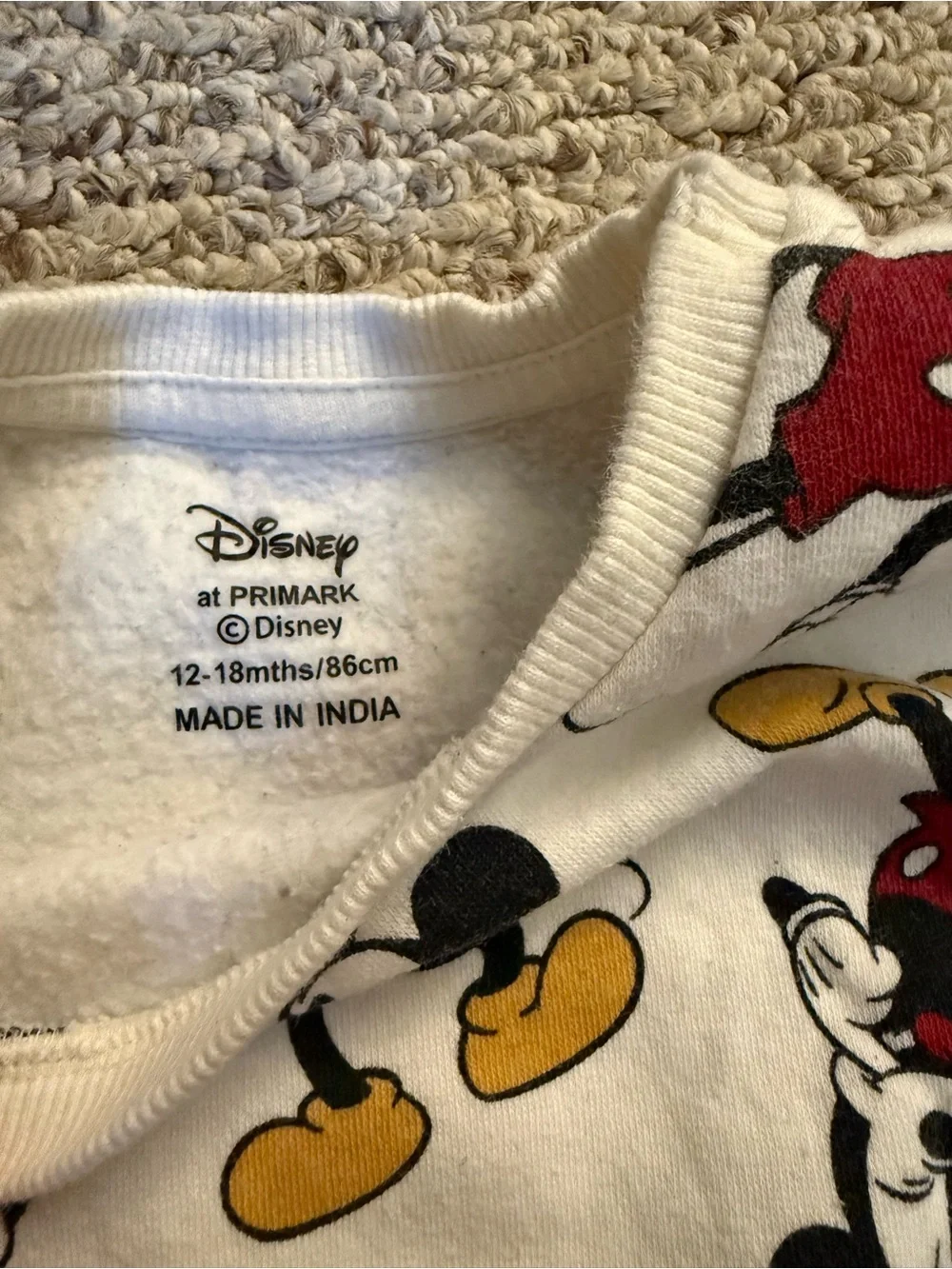 Boys 12-18 mos Disney Mickey Mouse Matching Sweatshirt Joggers Sets